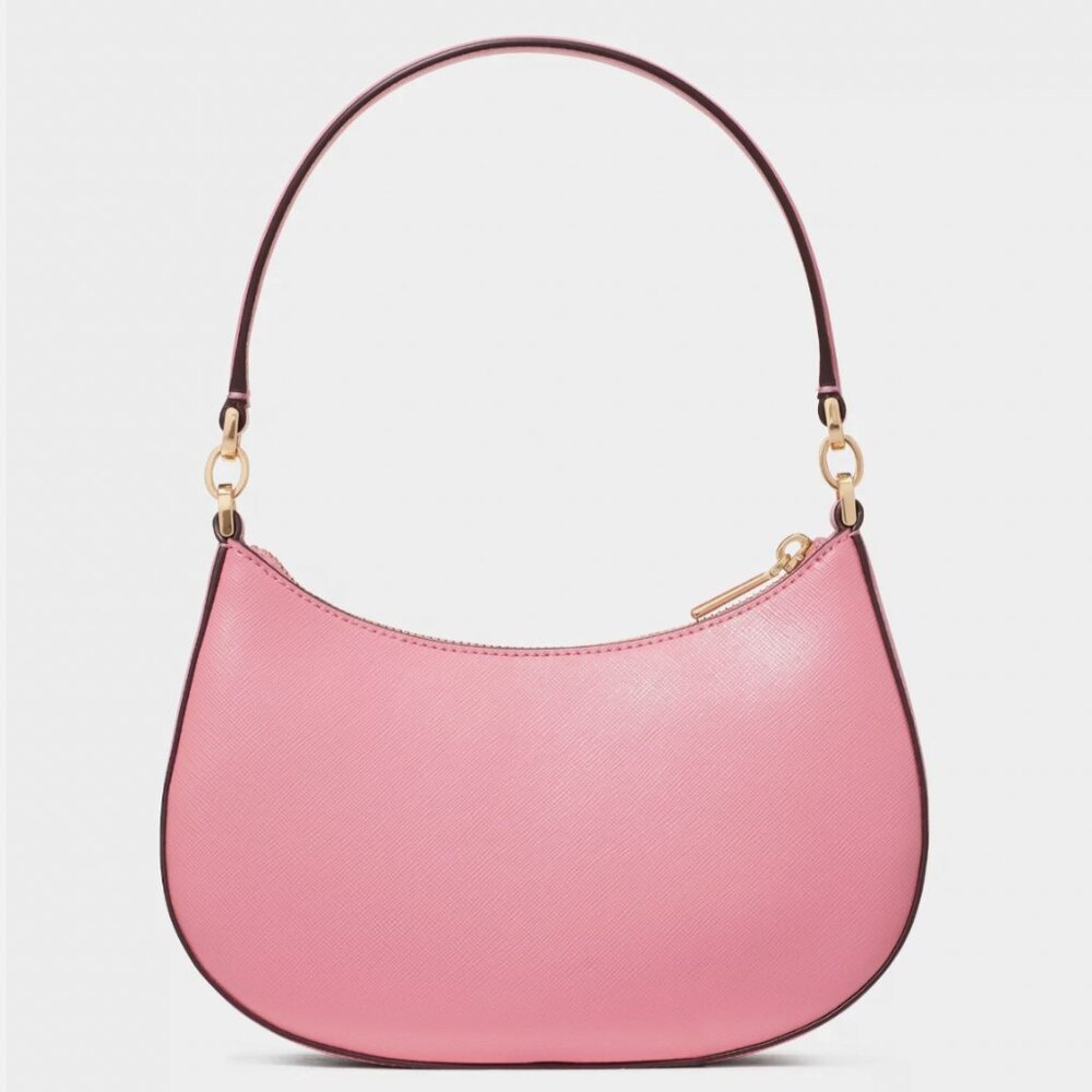 New Kate Spade Paige Shoulder Bag Saffiano Leather Grapefruit Soda - Picture 6 of 6
